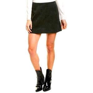 black corduroy astr the label mini skirt